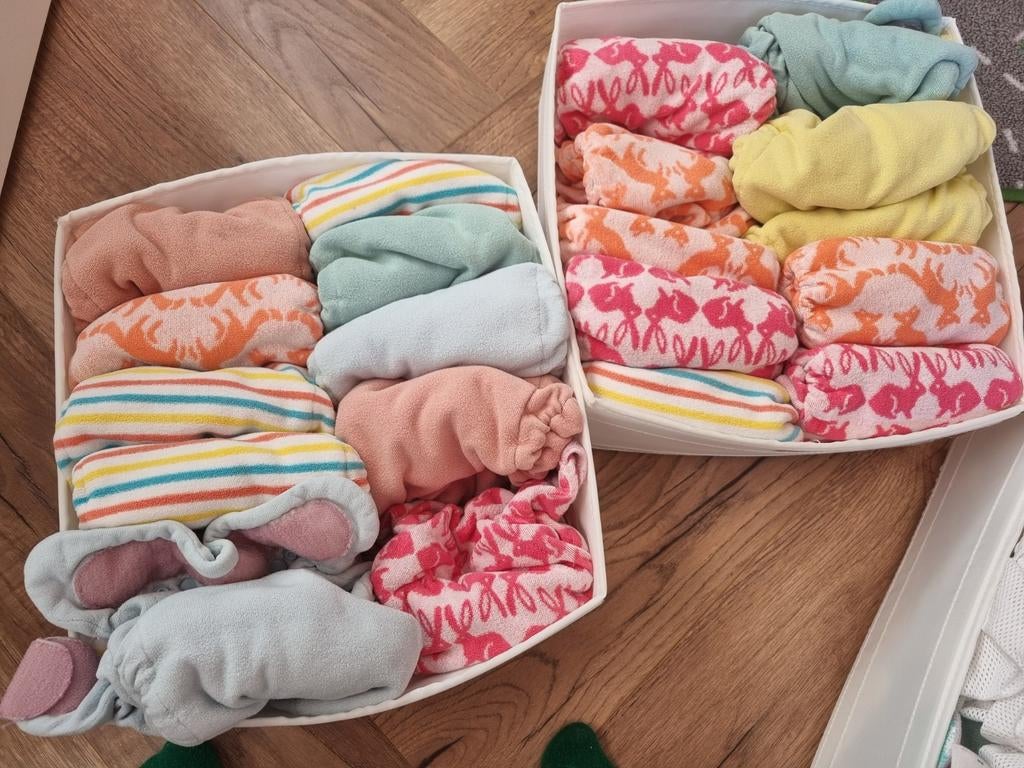 Wasbare luiers Totsbots - nul tot zindelijk, Kinderen en Baby's, Babykleding | Baby-kledingpakketten, Gebruikt, One size, Ophalen