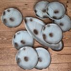 Salins Frankrijk vis servies - 8 borden en 1 schaal, vanaf, Ophalen of Verzenden