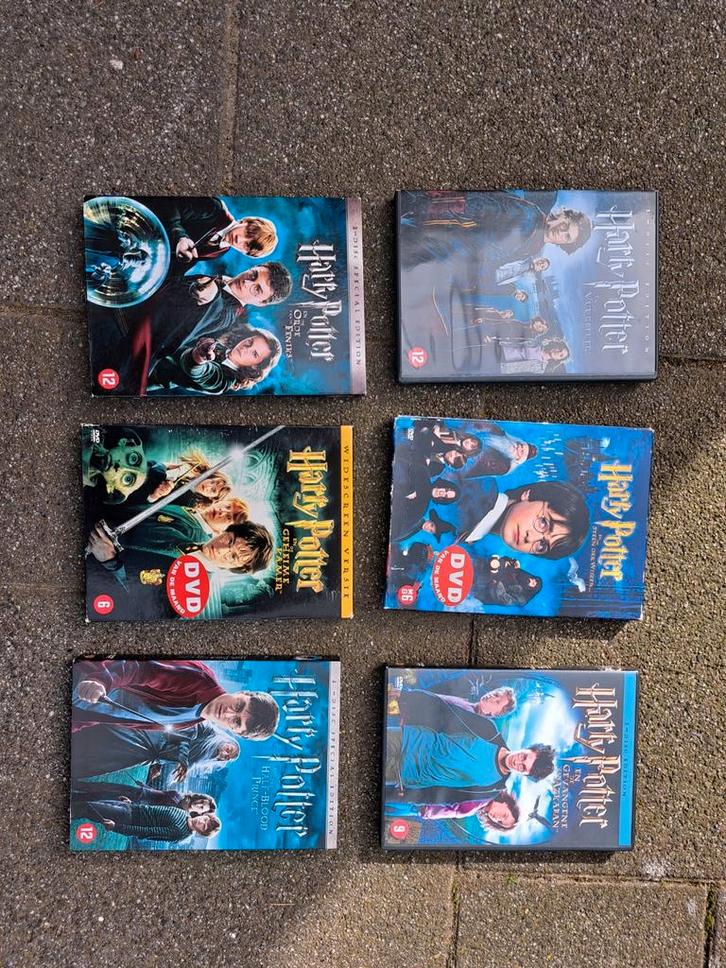 Harry Potter DVD Collectie - 6 Films, Cd's en Dvd's, Dvd's | Science Fiction en Fantasy, Gebruikt, Fantasy, Boxset, Vanaf 12 jaar