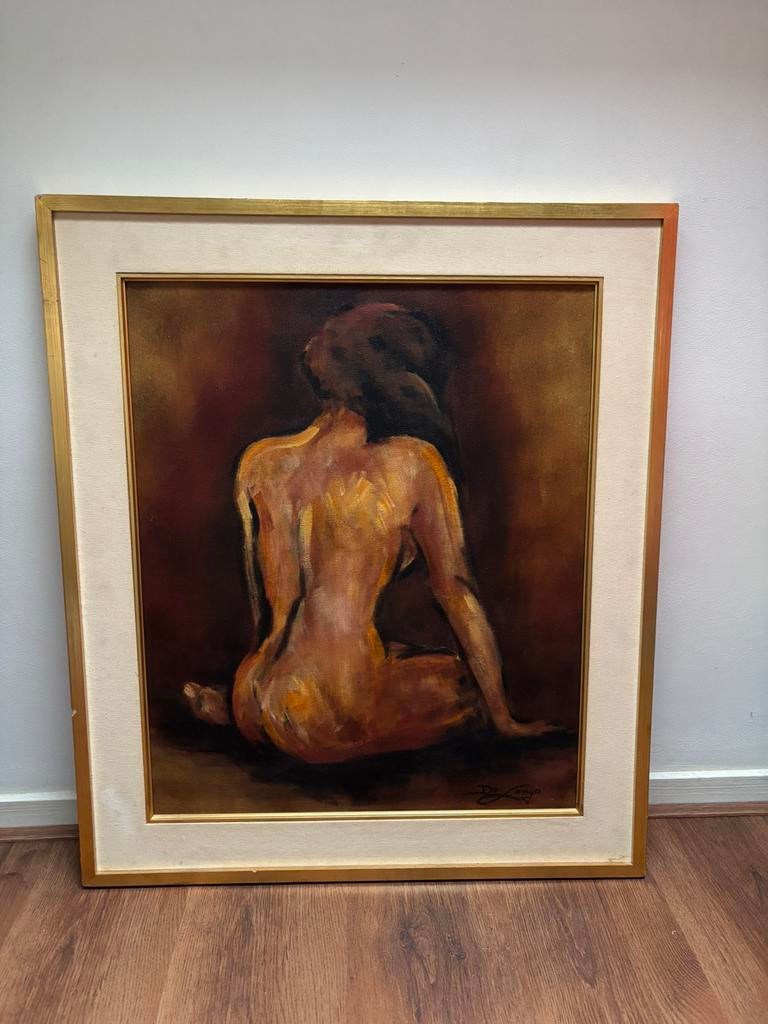 Schilderij Naakte dame, Ophalen of Verzenden