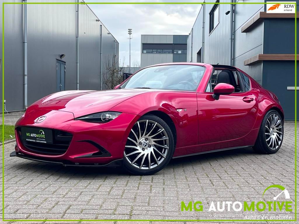 Mazda MX-5 RF 1.5 SkyActiv-G 131 GT-M | Leder | Climate | SO, Auto's, Mazda, Parkeersensor, Gebruikt, Zwart, 4 cilinders