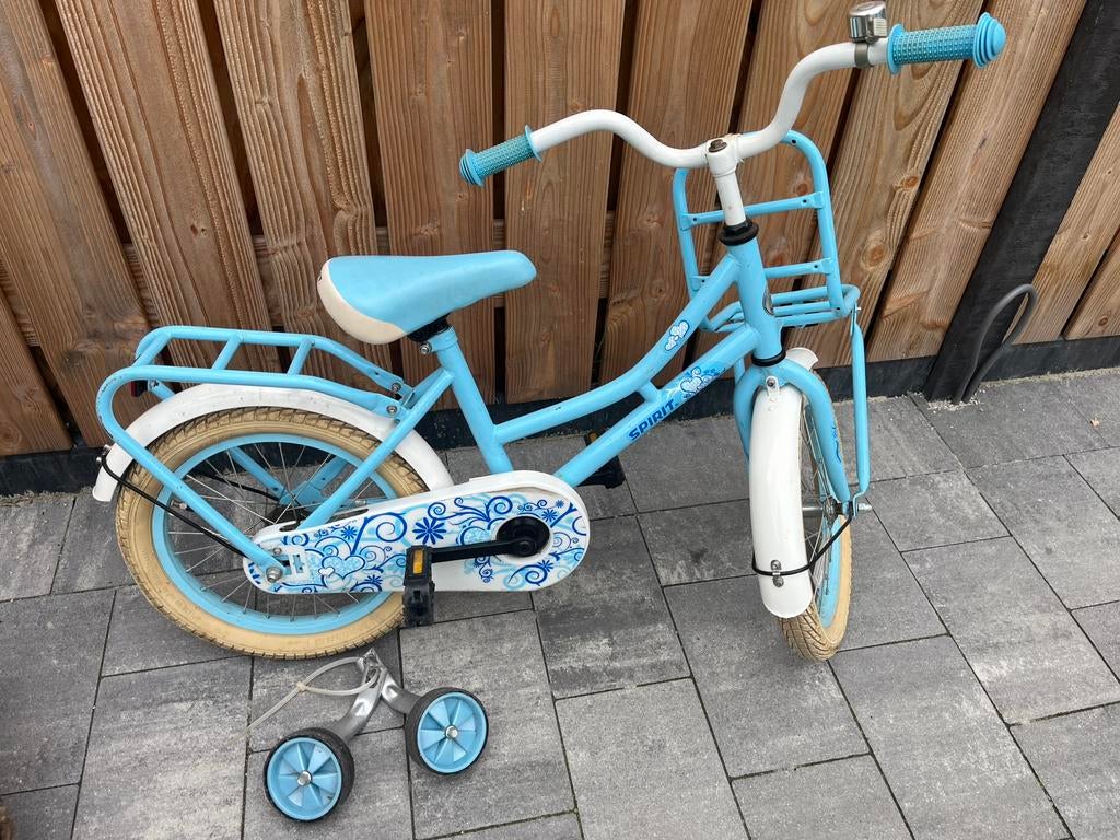 Kinderfiets spirit, Ophalen, Gebruikt, 16 tot 20 inch, Zijwieltjes
