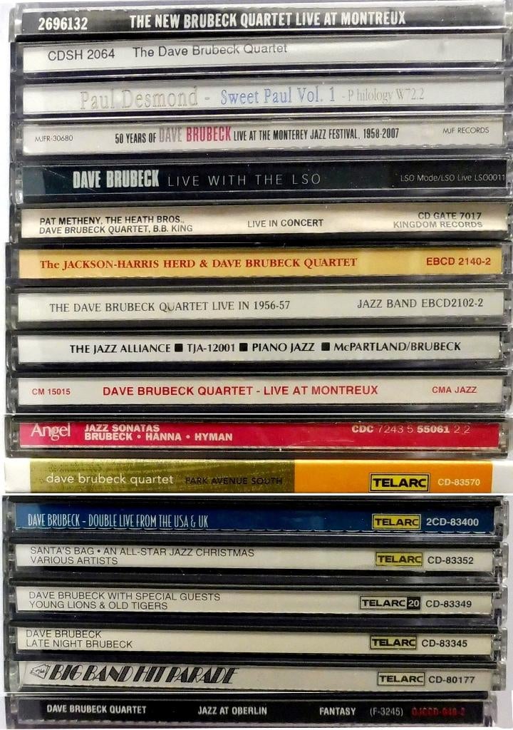 Collectie Jazz CD’s o.a. Brubeck, Garner, MJQ en meer, Ophalen of Verzenden, 1980 tot heden, Gebruikt, Jazz
