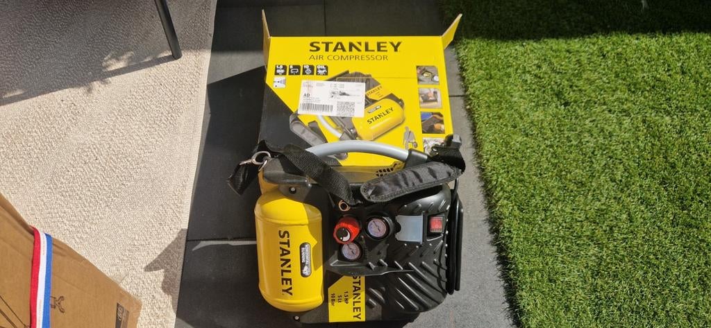 Stanley Luchtcompressor Zo Goed Als Nieuw, Minder dan 25 liter, Ophalen of Verzenden, Zo goed als nieuw, Minder dan 200 liter/min