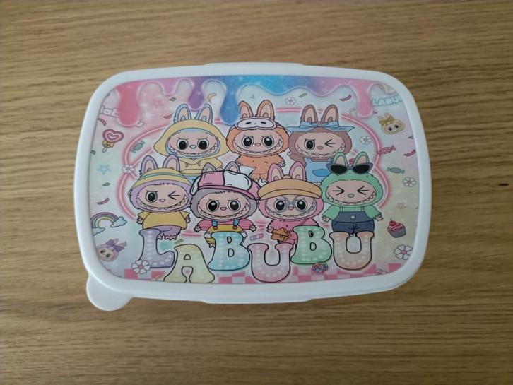Labubu / Lafufu broodtrommel, handig voor school, Huis en Inrichting, Keuken | Keukenbenodigdheden, Zo goed als nieuw, Ophalen of Verzenden