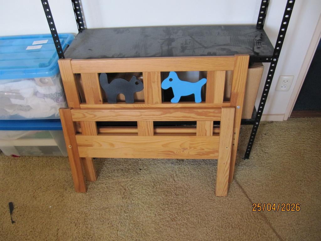 kinderbed IKEA Kritter grenen, Gebruikt, 70 tot 85 cm, 140 tot 160 cm, Ophalen