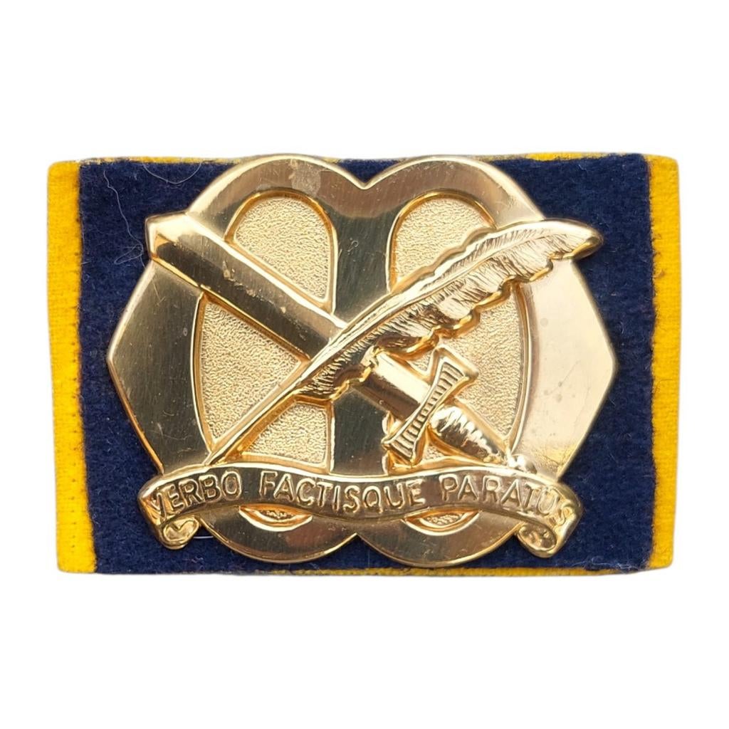 Oud Baretembleem Studentenweerbaarheid 'Rotterdam', Verzamelen, Ophalen of Verzenden, Landmacht, Nederland, Embleem of Badge