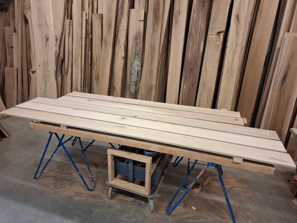 Eiken planken 2x19 cm voor wandplanken/vensterbanken, Ophalen