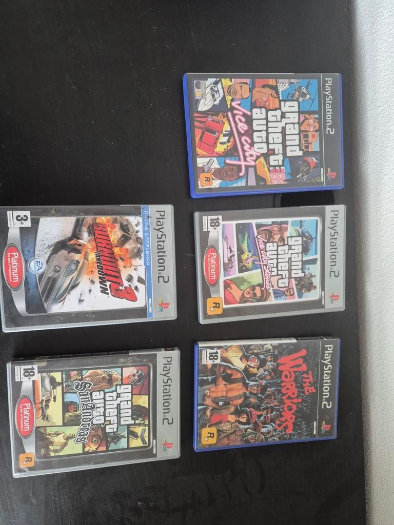 Lot PS2 games: GTA, Burnout, The Warriors, Avontuur en Actie, Gebruikt, Vanaf 18 jaar, 1 speler