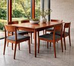 Prachtige Scandinavisch Design eettafel, Ophalen, Gebruikt, Teakhout, 200 cm of meer