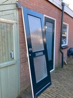 Voordeur inclusief glas en beslag, Doe-het-zelf en Verbouw, Deuren en Horren, Ophalen, Gebruikt, 80 tot 100 cm, 200 tot 215 cm