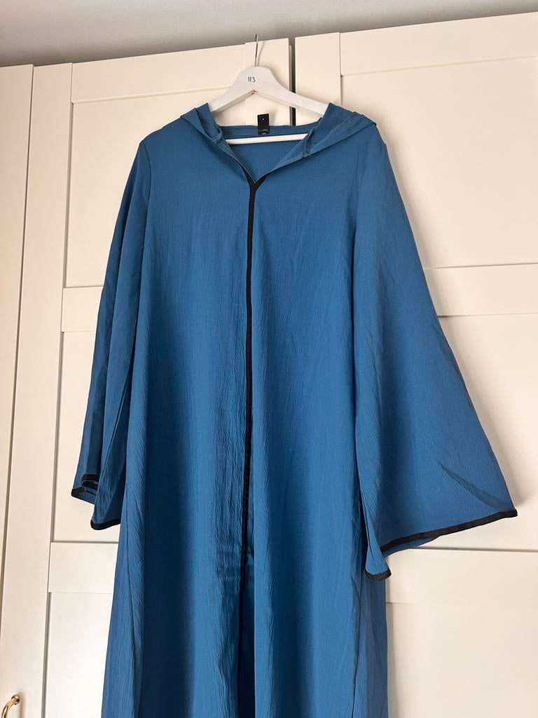 Koningsblauwe nieuwe marokkaanse djelaba jalaba maat L/XL, Kleding | Dames, Gelegenheidskleding, Ophalen of Verzenden, Zo goed als nieuw