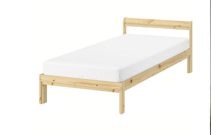 Ikea Bed with Memory Mattress, Ophalen, 90 cm, Zo goed als nieuw, 200 cm