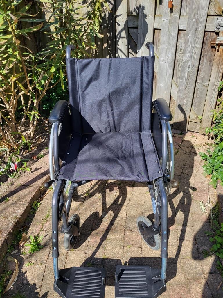 Rolstoel Vermeiren Jazz s50, Diversen, Rolstoelen, Ophalen, Inklapbaar, Zo goed als nieuw, Handbewogen rolstoel