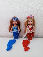 Uit de film Barbie en het Diamantkasteel 2 Kelly’s met kam, Ophalen of Verzenden, Gebruikt, Pop