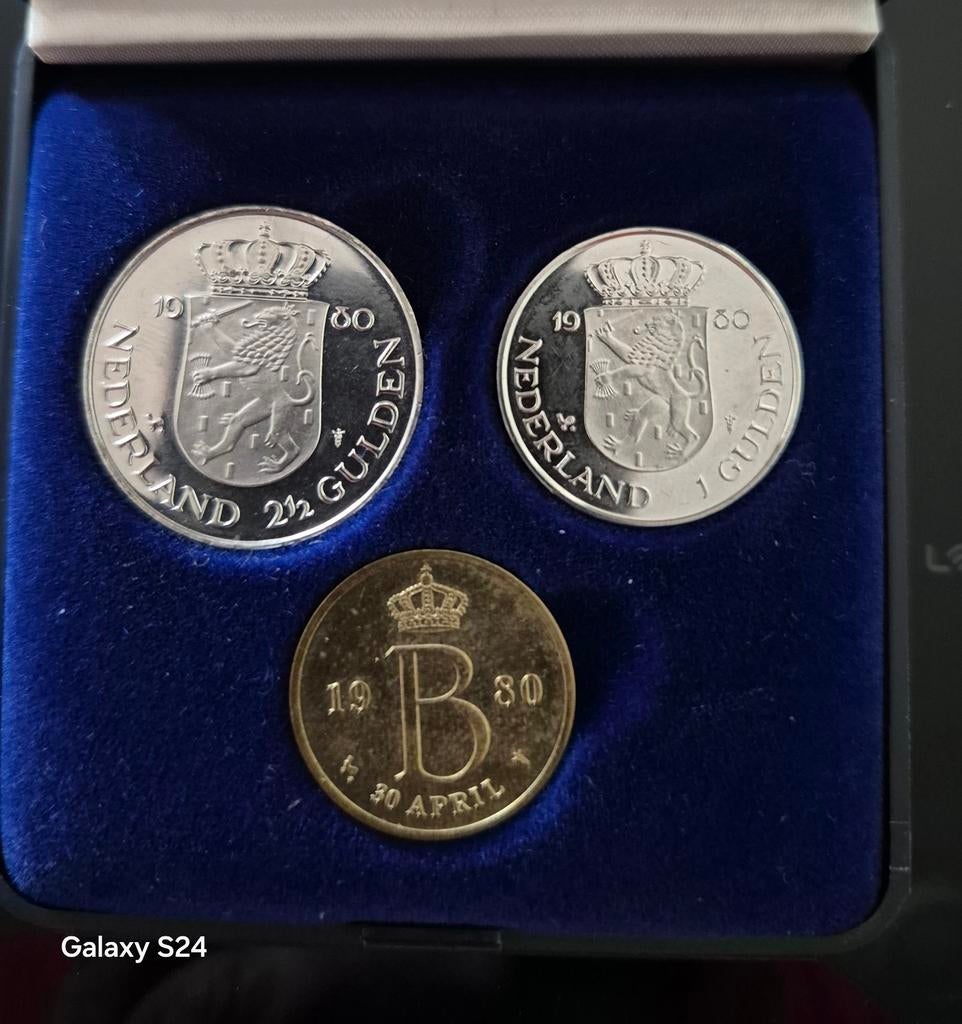 Muntset Troonsafstand Juliana Beatrix 1980, Postzegels en Munten, Munten | Nederland, Ophalen of Verzenden, Koningin Juliana, Euro's
