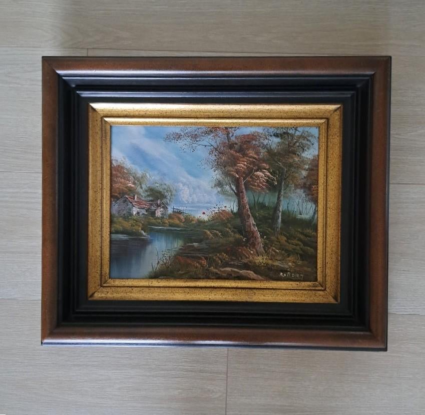 Gesigneerd Olieverf schilderij op doek - 1950-1960, Ophalen of Verzenden