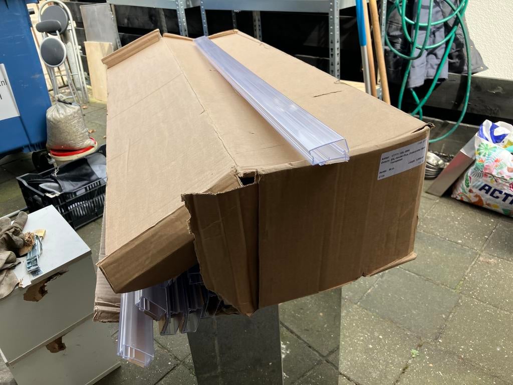 Transparante goot voor bv led snoeren, Ophalen, Nieuw