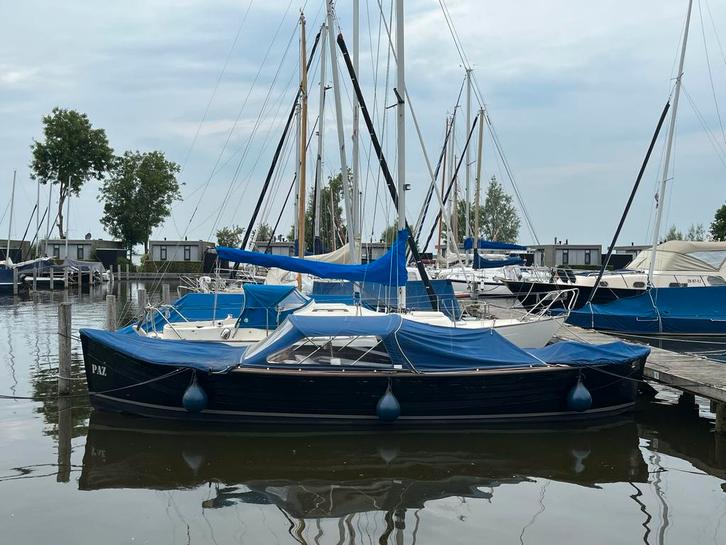 Stalen overnaadse sloep 8,50 lengte - one-off, Watersport en Boten, Sloepen, Gebruikt, 10 tot 30 pk, 6 meter of meer, Binnenboordmotor