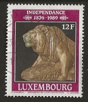 Luxemburg 42, leeuw, Verzenden, Luxemburg, Gestempeld