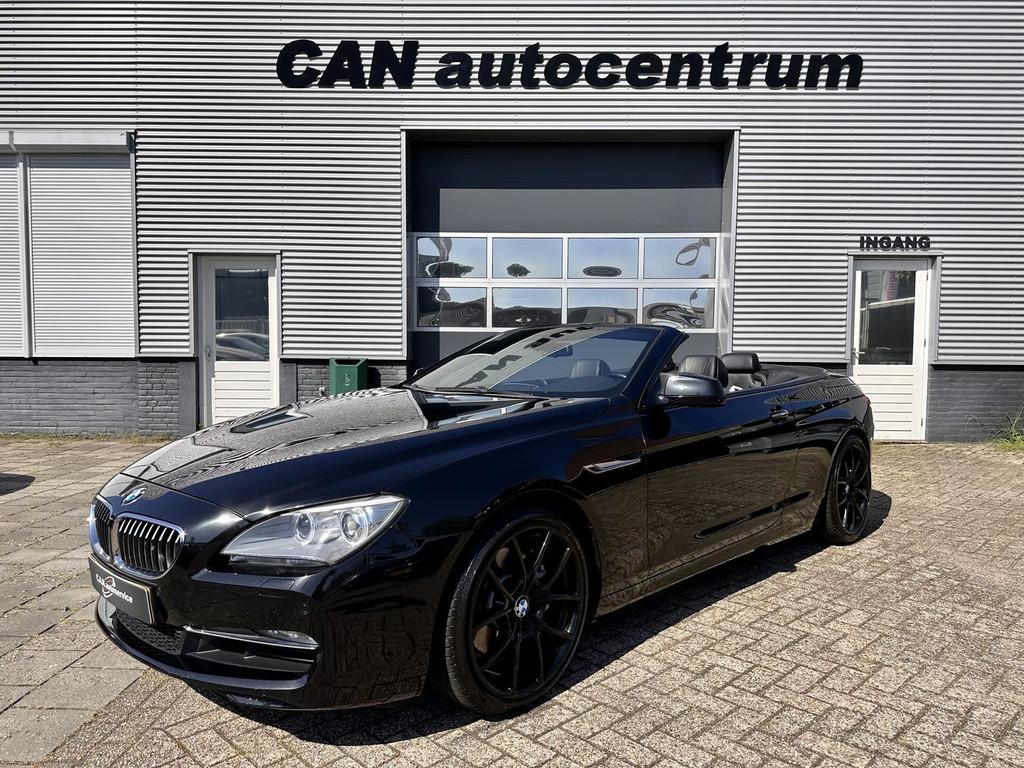 BMW 6-Serie 640I 3.0 CABRIO HIGH EXEC AUT8, Auto's, BMW, Gebruikt, Zwart, Cabriolet, Zwart