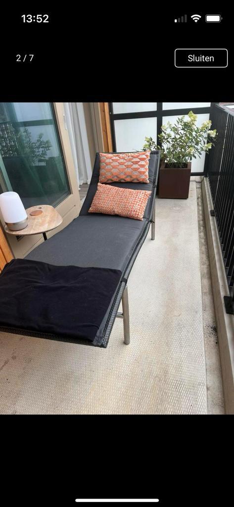 Gloster ligbed, Tuin en Terras, Ligbedden, Zo goed als nieuw, Aluminium, Ophalen