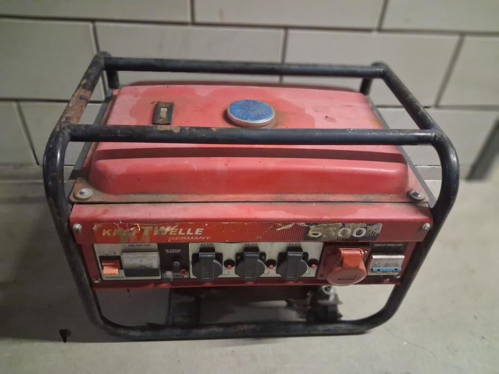 Aggregaat Kraftwelle 6500 Nood generator werkt prima, Ophalen of Verzenden, Gebruikt