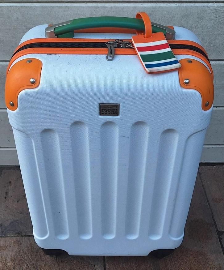 Postcodeloterij handbagage koffer, Sieraden, Tassen en Uiterlijk, Koffers, Zo goed als nieuw, Hard kunststof, 50 tot 60 cm, 35 tot 45 cm