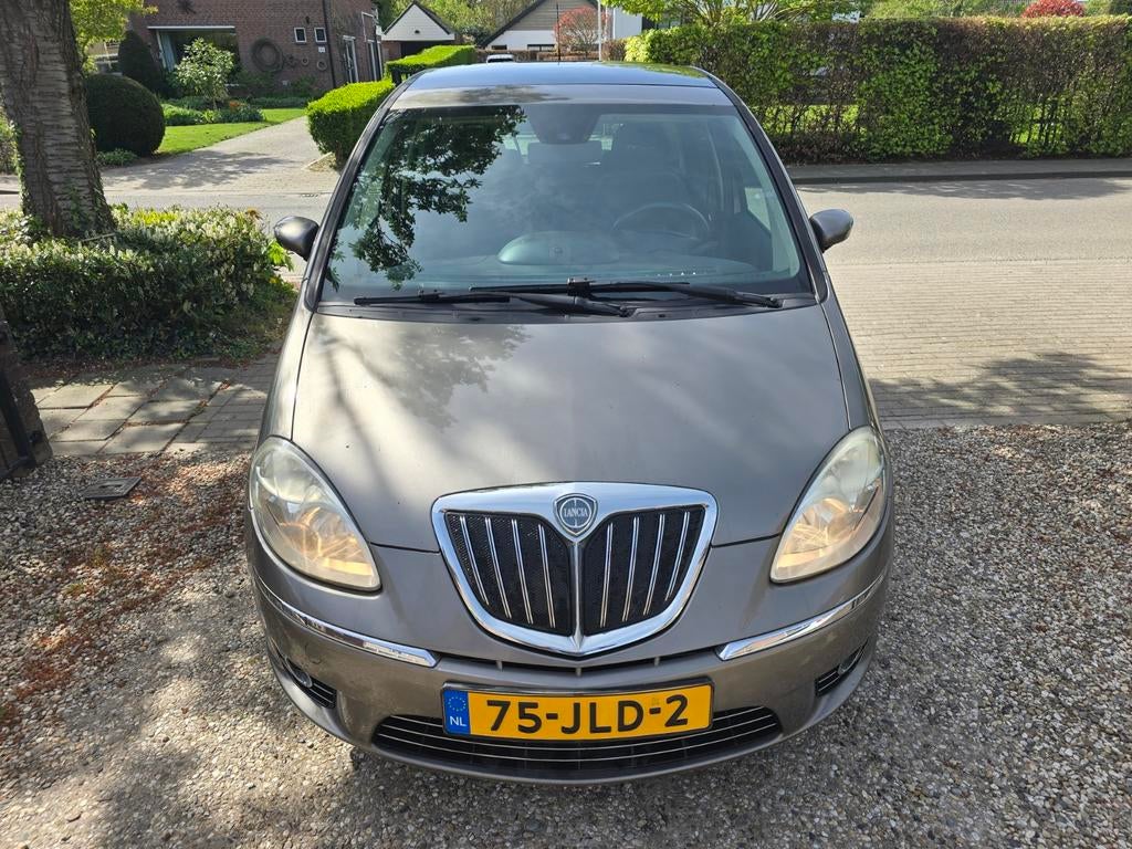 Lancia Musa 1.4 16V 2009 Grijs airco nw apk leder open dak, Auto's, Lancia, Voorwielaandrijving, 15 km/l, 400 kg, Origineel Nederlands