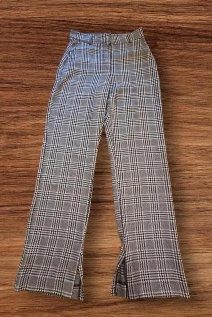COSTES BASIC Geruite Broek Maat S - Prima Staat, Bruin, Ophalen of Verzenden, Zo goed als nieuw, Costes