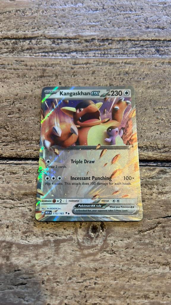 Hele zeldzame kangaskhan ex pokemon kaart, Ophalen of Verzenden, Zo goed als nieuw