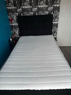 Bed 120x200 met hoofdbord 1.5jaar oud, Ophalen, Gebruikt, Zwart, Twijfelaar