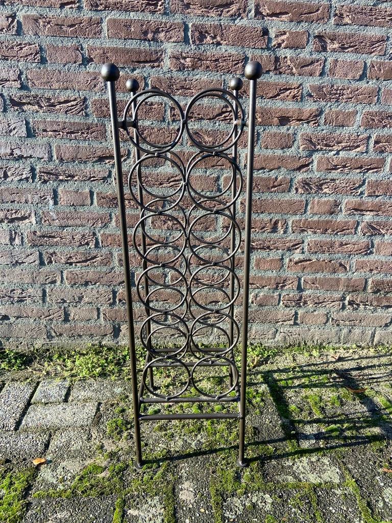 Gietijzeren wijnrek-12 flessen, Huis en Inrichting, Woonaccessoires | Wijnrekken, Ophalen, 5 tot 15 flessen, Zo goed als nieuw