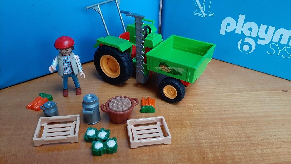 boerderij 3074 oogst tractor met groenten maaier compleet, Ophalen of Verzenden, Zo goed als nieuw, Complete set