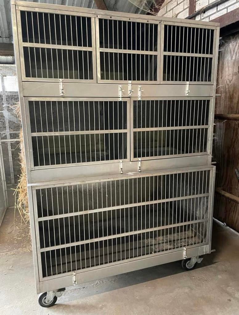 RVS kooi, Dieren en Toebehoren, Ophalen, 110 cm of meer, Kooi, 90 cm of meer