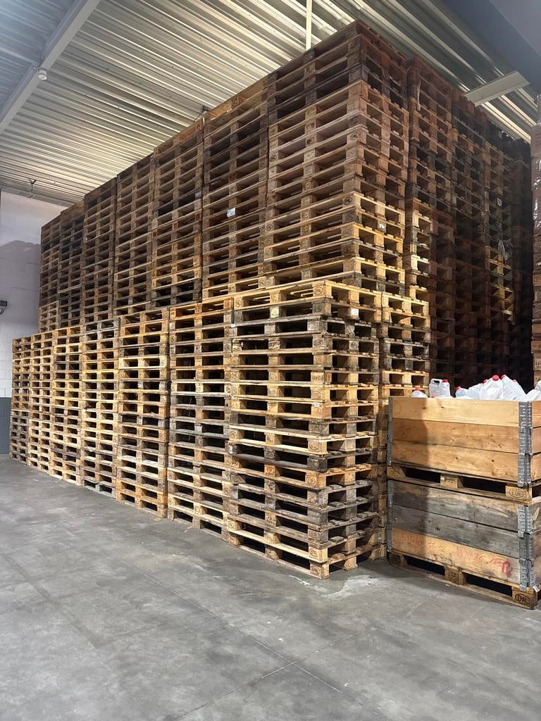 Europallets per trailer te koop, Doe-het-zelf en Verbouw, Hout en Planken, Ophalen, Overige houtsoorten, Minder dan 200 cm, Pallet