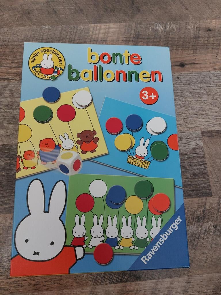 Nijntje Bonte Ballonnen Ravensburger spel 3+, Ophalen, Gebruikt, Overige merken