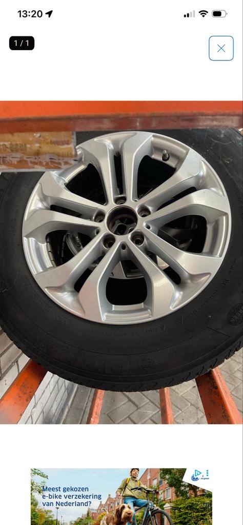 4 Zomerbanden met velgen 235/65R17 Mercedes GLC, Auto-onderdelen, Ophalen, Gebruikt