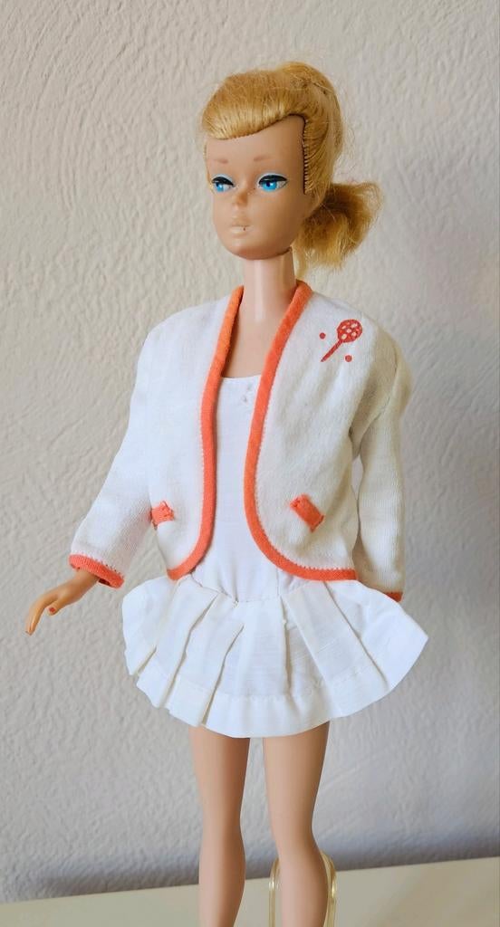 Vintage Barbie outfit Tennis Anyone? #941 1962_1964, Ophalen of Verzenden, Gebruikt, Kleertjes