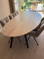 Organische eettafel lichteiken Dykk Spott 230x105, Ophalen, 100 tot 150 cm, Modern landelijk, 200 cm of meer