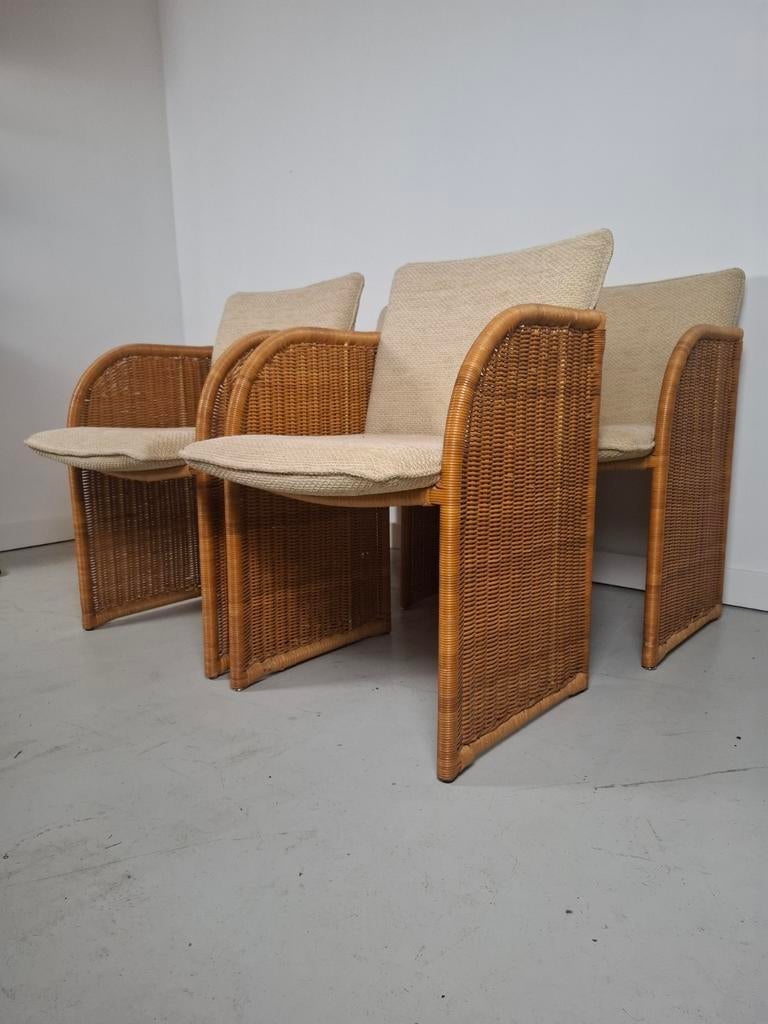 4x Luit van der Helm stoel vintage stoelen dutch design, Ophalen of Verzenden, Gebruikt, Bruin