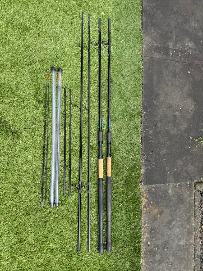 Preston Distance Master 3,80M 80G (2 stuks) feeder, Watersport en Boten, Hengelsport | Algemeen, Ophalen of Verzenden, Zo goed als nieuw