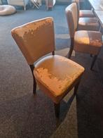 50x Restaurant Stoelen - Gebruikt, Ophalen, Leer, Gebruikt, Bruin