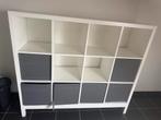 IKEA KALLAX kast met 6 lades - wit/grijs, Ophalen of Verzenden, Zo goed als nieuw
