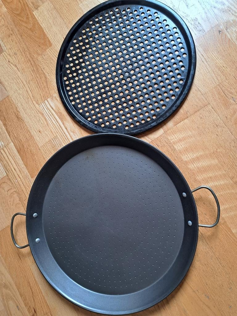 Paella pan, anti aanbak, 46 cm, Huis en Inrichting, Keuken | Potten en Pannen, Ophalen, Overige materialen, Koekenpan of Braadpan
