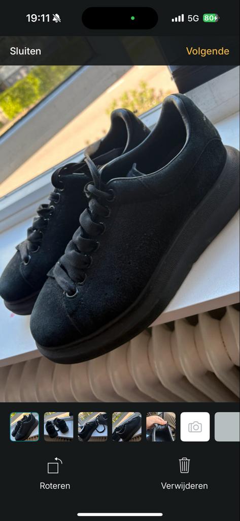 Alexander McQueen sneakers, Ophalen of Verzenden, Gedragen, Zwart, Sneakers of Gympen