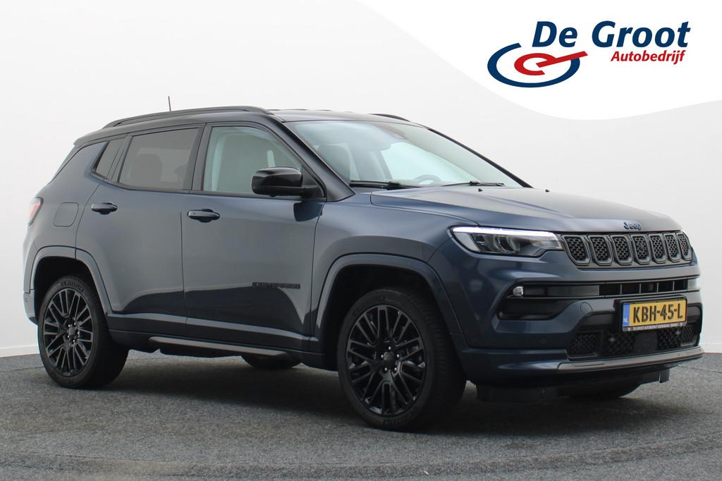 Jeep Compass 4xe 240 Plug-in Hybrid Electric S Leer, 360° C, Automaat, Zwart, 4 cilinders, Bedrijf