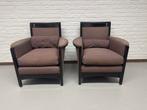 set 'Peggy' loungestoelen van Umberto Asnago voor Giorgetti, Huis en Inrichting, Fauteuils, 75 tot 100 cm, Ophalen of Verzenden