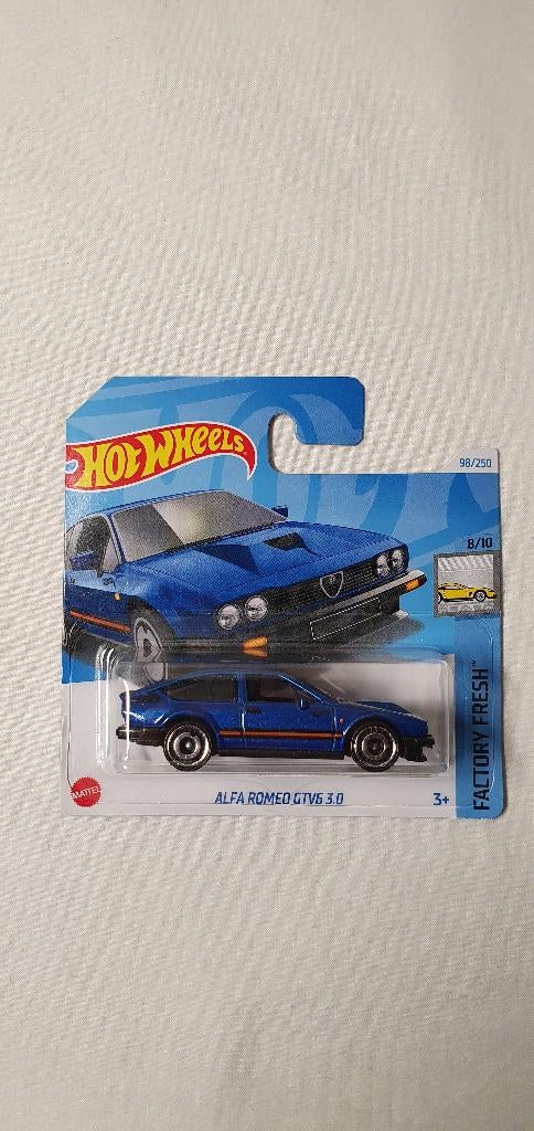 Hot wheels Alfa Romeo GTV6 3.0 blue, Hobby en Vrije tijd, Modelauto's | Overige schalen, Ophalen of Verzenden, Nieuw, Auto