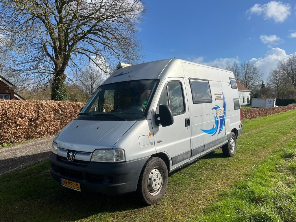 Peugeot boxer camper 4x4., Auto's, Overige bekleding, Bruin, Vierwielaandrijving, 128 pk